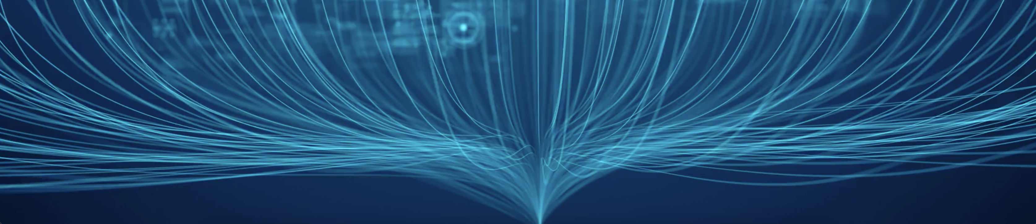 Digital cloud with numerical data on ends of lines